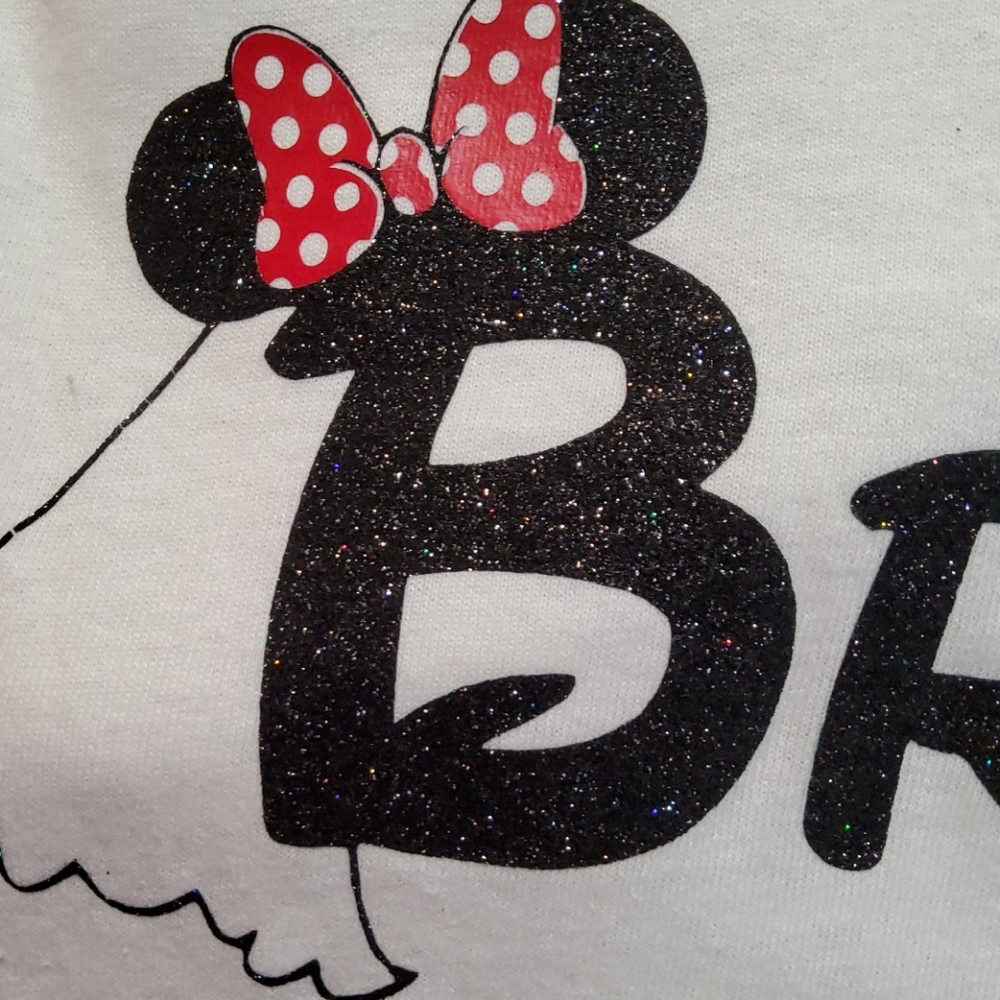 New Disney white Bride t shirt size large - Picture 3 of 6